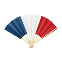 国旗扇子 フランス(10本単位)※取寄商品(納期要確認)