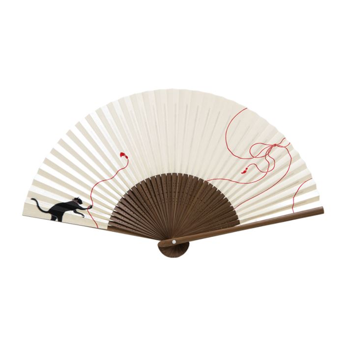 高級絵付 婦人 パール地 猫（10本単位）※取寄商品（納期要確認）