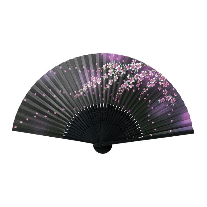 婦人 黒地 しだれ桜（10本単位）※取寄商品（納期要確認）