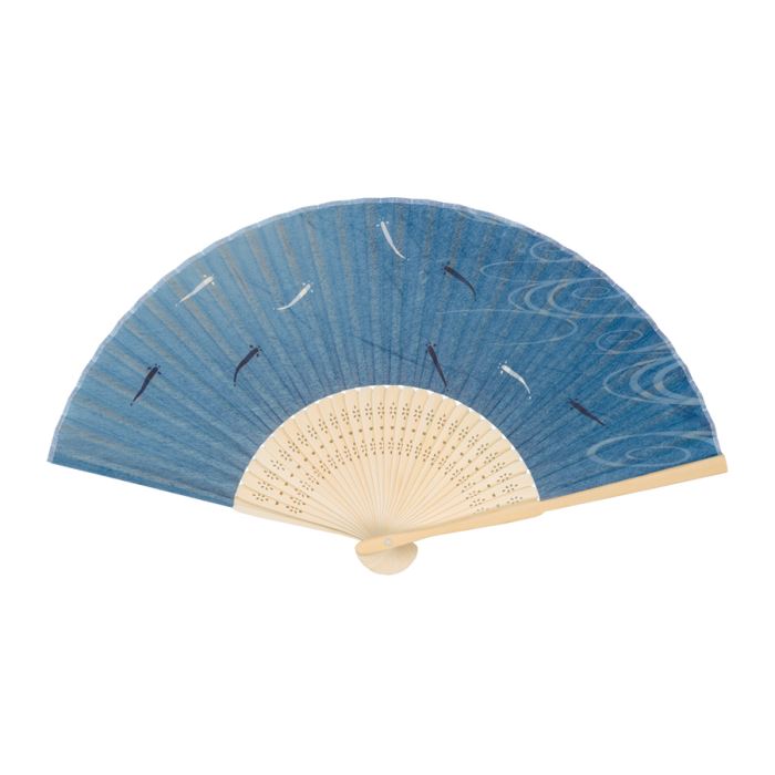 涼風布貼扇子　流水鮎　（10本単位）※取寄商品（納期要確認）