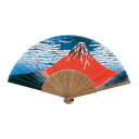 和柄扇子 北斎 赤富士(10本単位)※取寄商品(納期要確認)