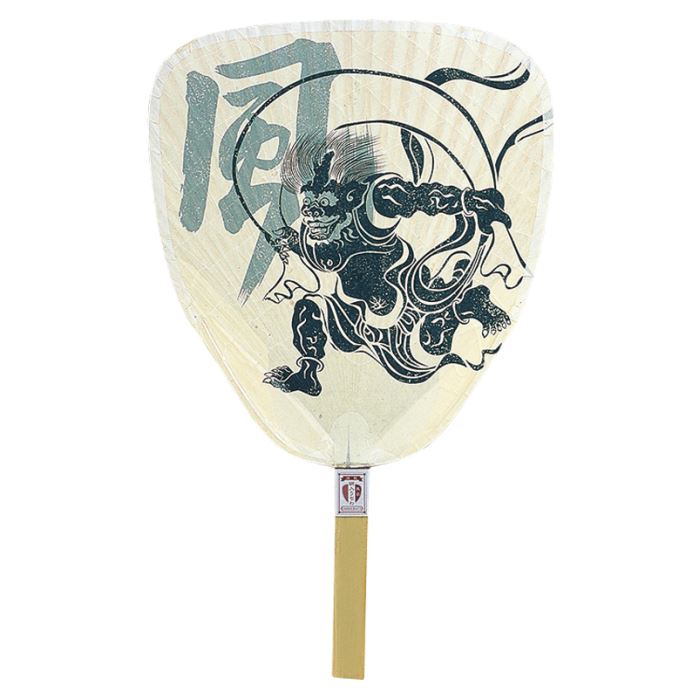 渋うちわ　風神雷神　（10本単位）※取寄商品（納期要確認）