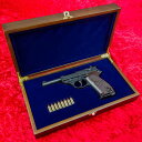 Walther P38 専用 Gunケース 高級木製化粧箱 コレクションボックス(Blue Model)