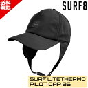 SURF8 サーフエイト サーフライトサーモ パイロットキャップ 耳あて付き ユニセックス 84F3PL1 ひも付き SUP サーフィン マリンスポーツ UVカ...