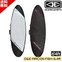 O&E オーシャン&アース AIRCON FISH 6.4ft エアコン ハードケース ミッドレングス フィッシュ 収納 トリップ 返品不可