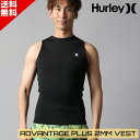 HURLEY ハーレー ADVANTAGE PLUS 2MM VEST MZVSAD25 2025年 メンズ ウェットスーツ ベスト タッパー ブラック