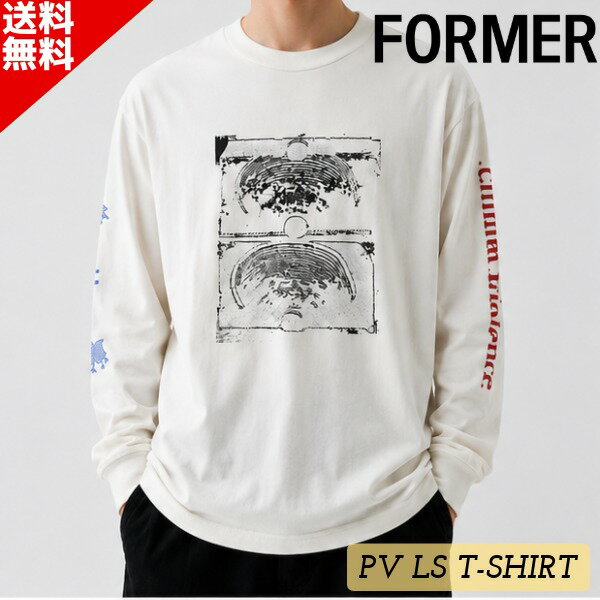 乐天商城 - FORMER フォーマー PV LS T-SHIRT メンズ 長袖Tシャツ FTE-26217 ロンT ロングスリーブ グラフィックT サーフ スケート ストリート サーフブランド 送料無料