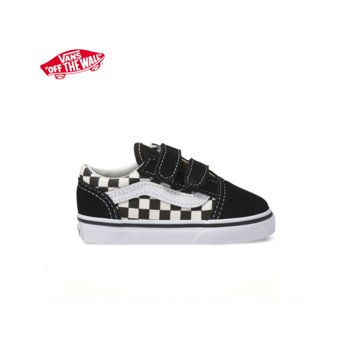 バンズ ベビー シューズ オールドスクールV 黒/白 チェック【送料無料！即納】VANS Toddler Old Skool V (Primary Check)black/white【あす楽対応_関東】