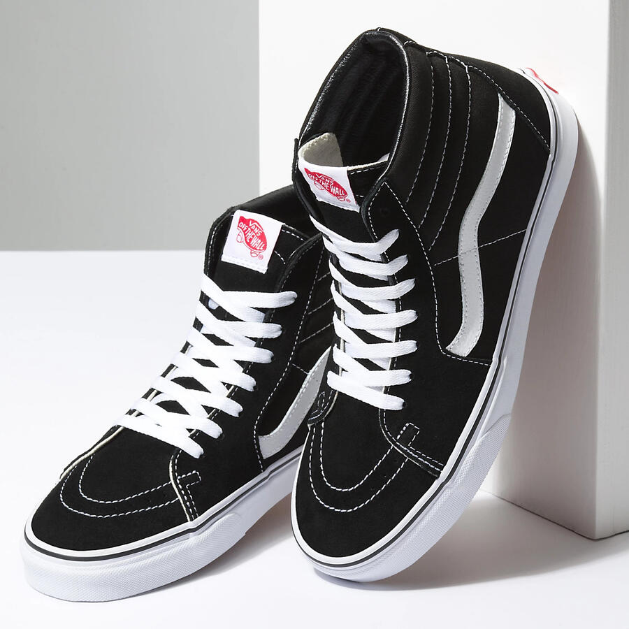 ヴァンズ スケートハイ 黒/白　VANS SK8-HI black/black/white 送料無料！即納