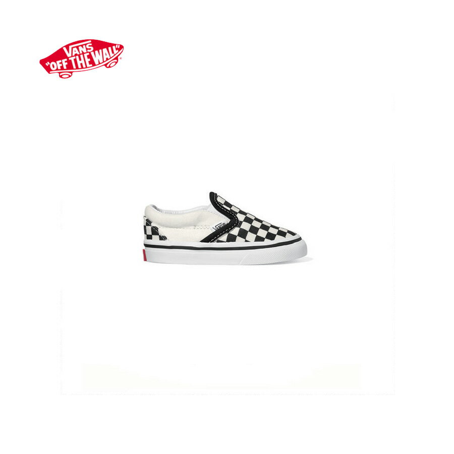 バンズ ジュニア シューズ クラシックスリッポン チェック 黒白【送料無料！即納】VANS Toddler CLASSIC SLIP-ON Black white checkerboard/white【あす楽対応_関東】