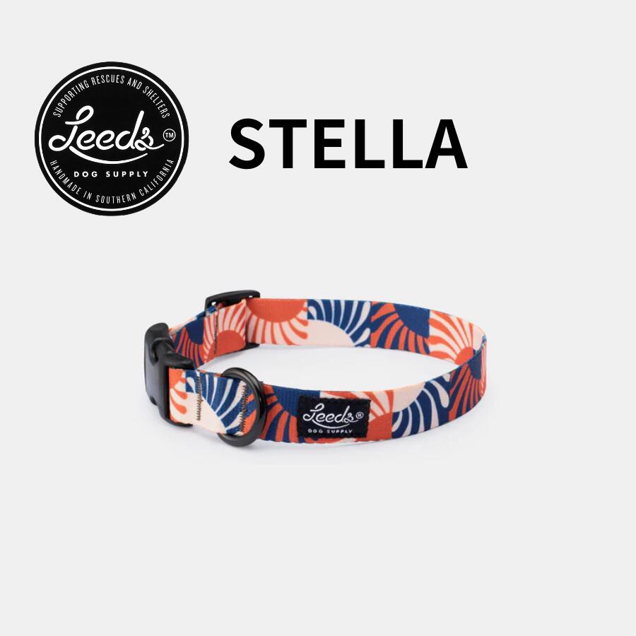 犬用首輪 Lサイズ リーズドッグサプライ ステラ/Leeds Dog Supply Collar STELLA【ネコポス発送（ポス..