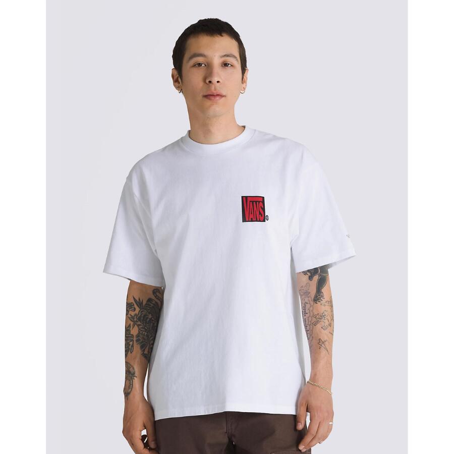 VANS S/S TEE SKATE AVE White ヴァンズ 半袖 Tシャツ 白 こねこ便発送の為日時指...