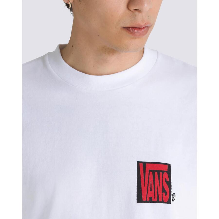 VANS S/S TEE SKATE AVE White ヴァンズ 半袖 Tシャツ 白 こねこ便発送の為日時指...