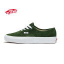 ヴァンズ シューズ オーセンティック グリーン VANS AUTHENTIC Pig Suede Douglas fir送料無料！即納