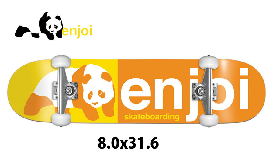 ENJOI COMPLETE Half and Half FP Orange 8.0” エンジョイ コンプリート ハーフアンドハーフ オレンジ