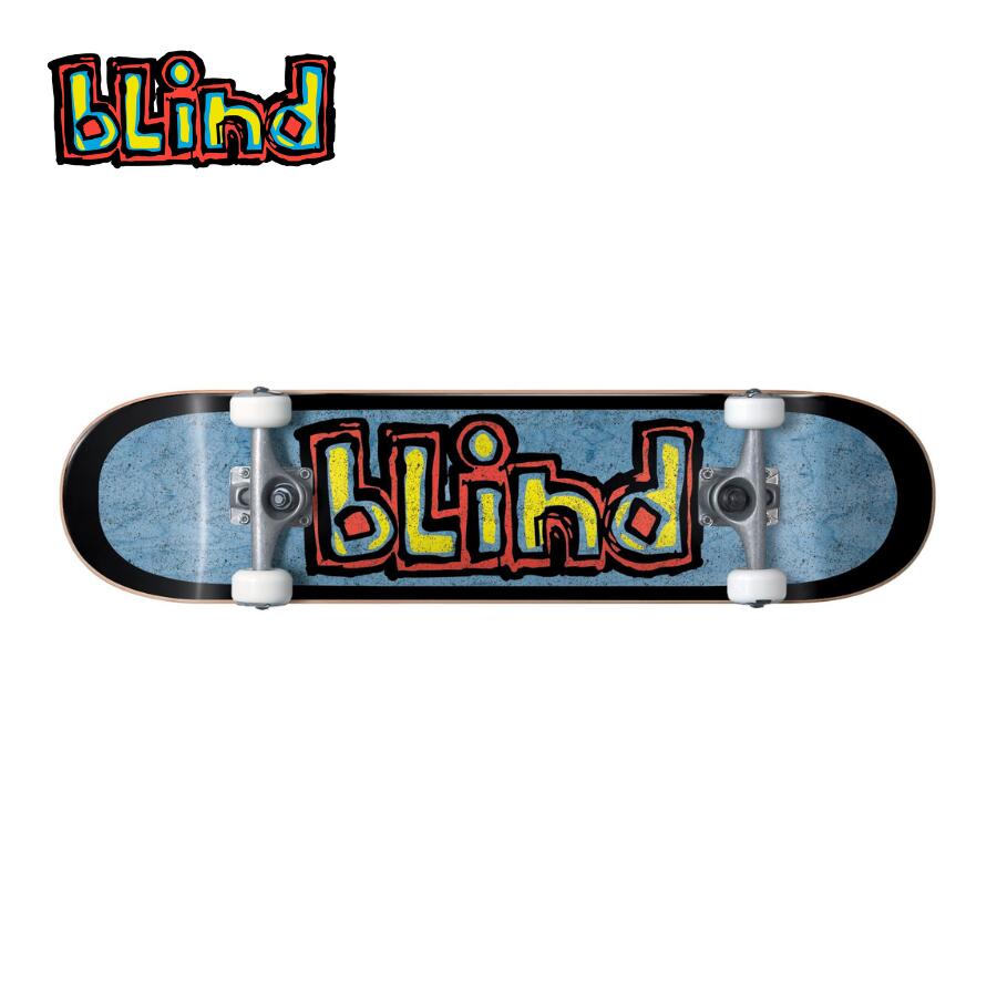 BLIND COMPLETE Blind OG Box Out FP Premium Black/blue 7.625" ブラインド コンプリートセット