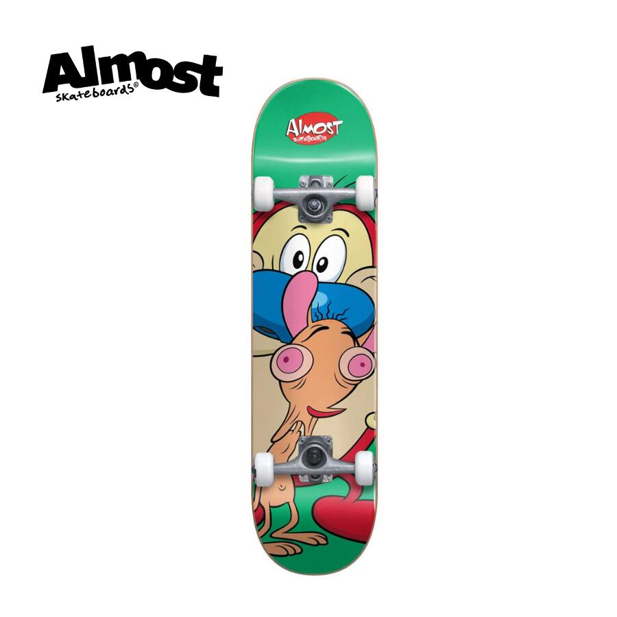 ALMOST YOUTH COMPLETE REN&STIMPY ON MY BACK Green Mini 7.0