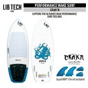 【訳あり品】LIBTECH WAKE SURF CRAK'N リブテック ウェイクサーフボード クラッキン フィン付