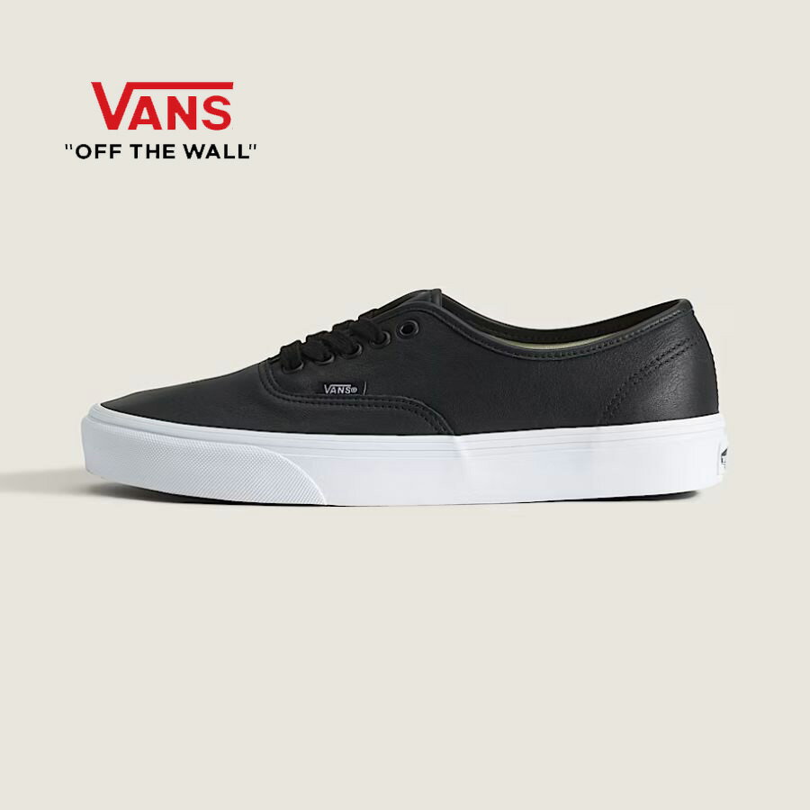 ヴァンズ オーセンティック レザーブラック/ホワイト VANS AUTHENTIC Leather black/true white 送料無料 即納