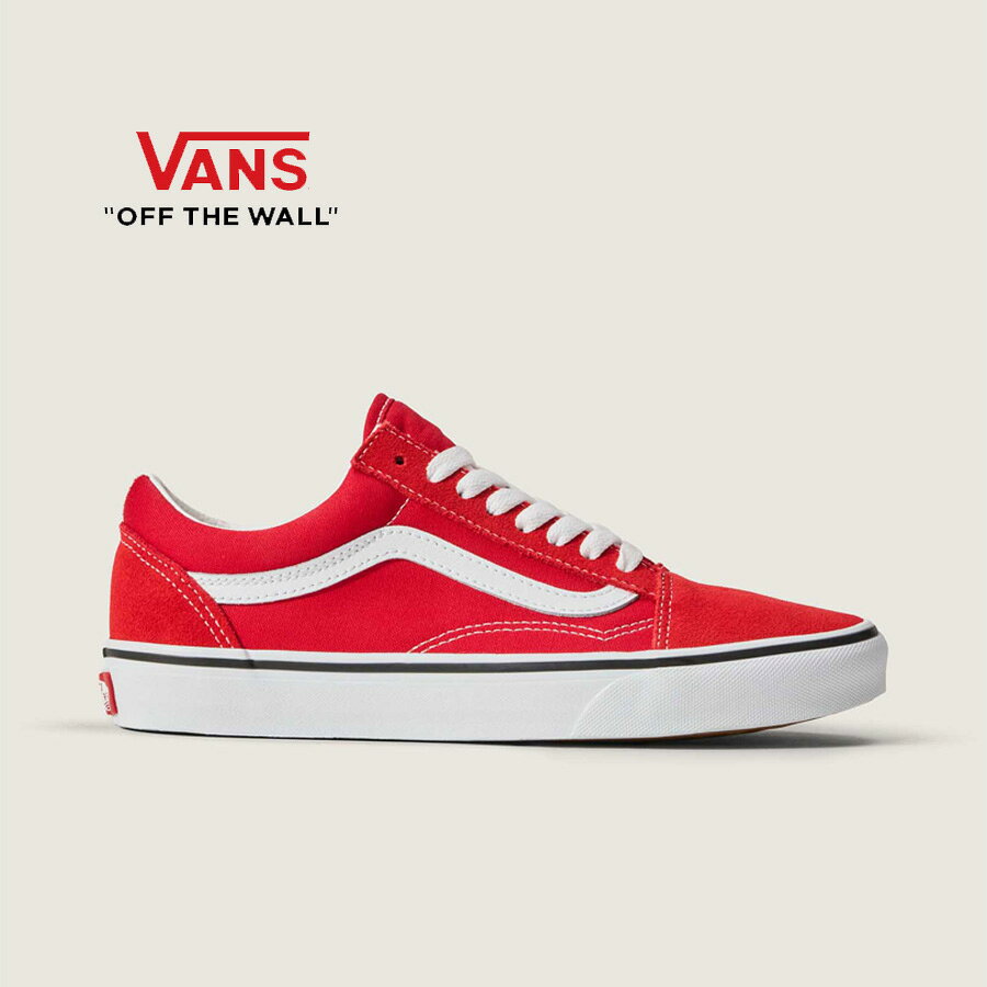 ヴァンズ オールドスクール レッド VANS Old Skool Racing red/true white 送料無料