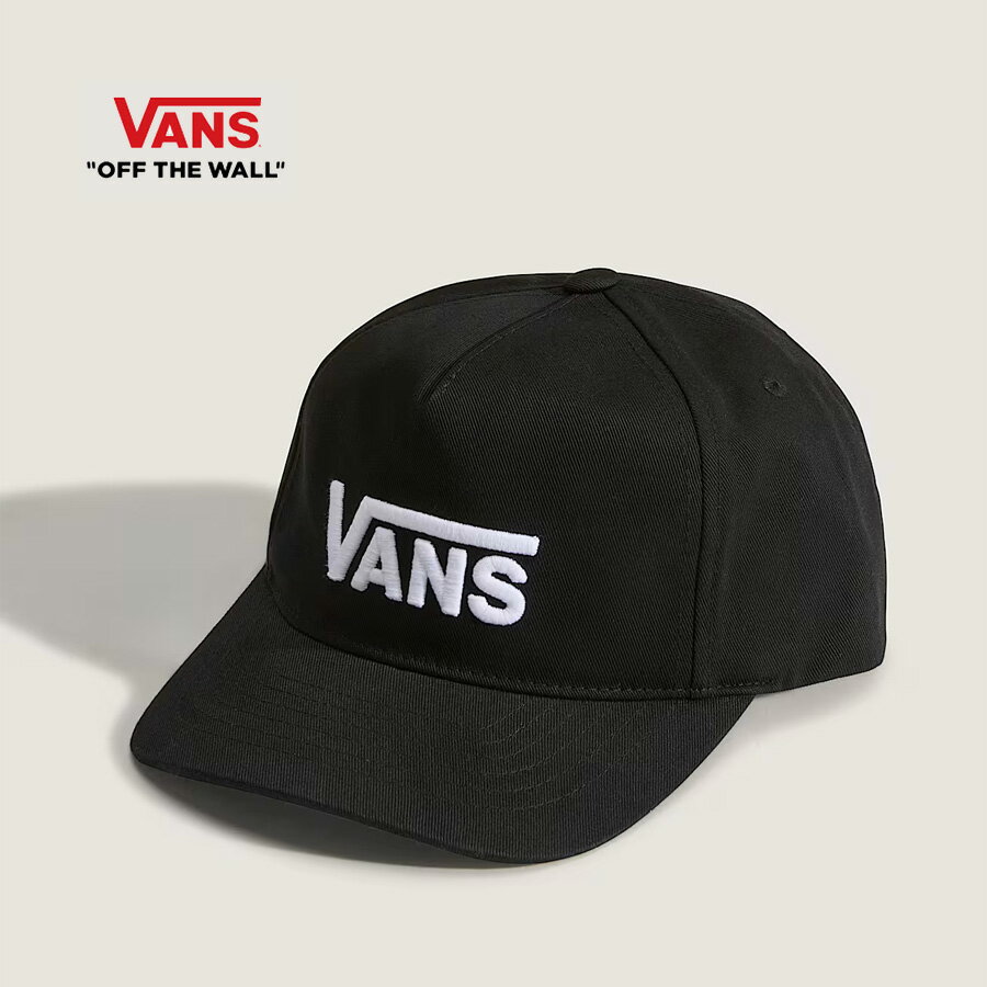 Rakuten - ヴァンズ キッズ ドロップVロゴ スナップバック 黒 VANS KIDS DROP V LOGO SNAPBACK Black 【レターパック発送の為日時指定】
