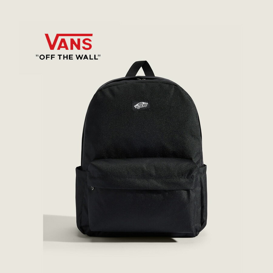 ヴァンズ オールドスクール バックパック 黒 VANS OLD SKOOL BACKPACK Black/black ベーシックなデザインでラップトップも入る毎日使いやすいバックパック