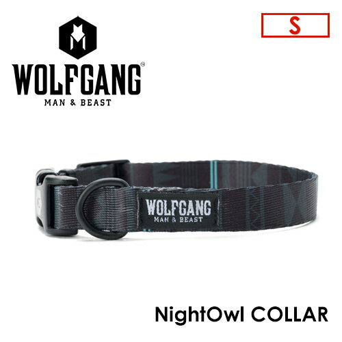 あす楽 送料無料 WOLFGANG MAN＆BEAST ウルフギャング 犬 首輪 原産国 USA メール便対応可●NightOwl COLLAR サイズ(S)