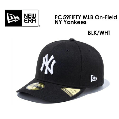 あす楽 送料無料 正規品 NEW ERA ニューエラ CAP 帽子 ニューヨーク・ヤンキース●PC 59FIFTY MLB On-Field NY Yankees オンフィールドキャップ BLK/WHT 13561933