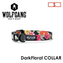 送料無料 WOLFGANG MAN＆BEAST ウルフギャング 犬 首輪 原産国 USA メール便対応可●DarkFloral COLLAR サイズ(S)