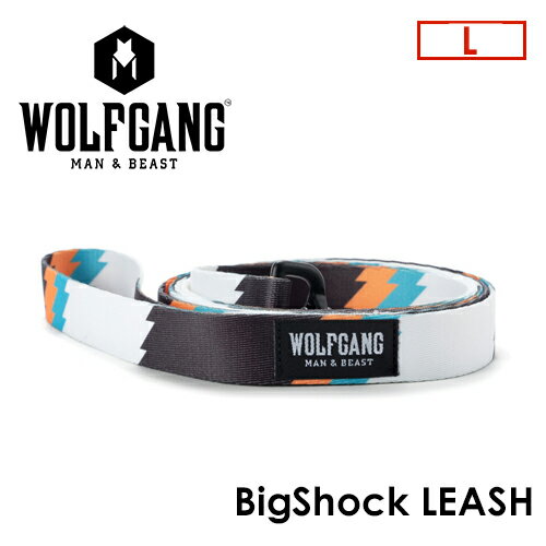 送料無料 WOLFGANG MAN＆BEAST ウルフギャング 犬 リード 原産国 USA メール便対応可●BigShock LEASH サイズ(L)