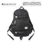 送料無料 MAKAVELIC SIERRA SUPERIORITY BIND UP BACKPACK BLACK マキャベリック シエラ スピーリアティー バイン アップ ブラック