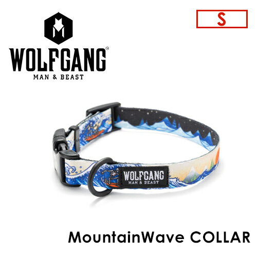 送料無料 WOLFGANG MAN＆BEAST ウルフギャング 犬 首輪 原産国 USA メール便対応可●MountainWave COLLAR サイズ(S)