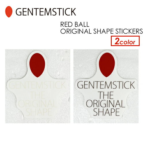 あす楽 GENTEMSTICK ゲンテンスティック スノーボード SNOWSURF スノーサーフ ステッカー シールタイプ メール便対応可●RED BALL ORIGINAL SHAPE STICKERS