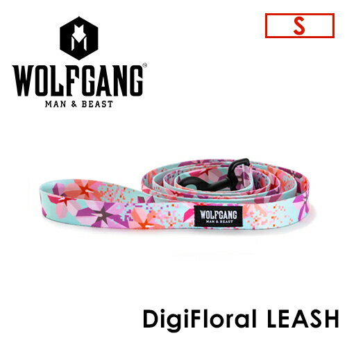 WOLFGANG MAN＆BEAST ウルフギャング 犬 リード 原産国 USA メール便対応可●DigiFloral LEASH サイズ(S)