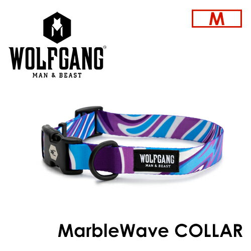 WOLFGANG MAN＆BEAST ウルフギャング 犬 首輪 原産国 USA メール便対応可●MarbleWave COLLAR サイズ(M)
