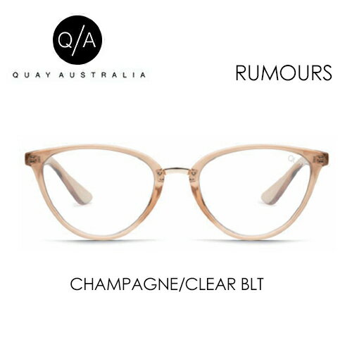 乐天商城 - QUAY AUSTRALIA キー オーストラリア サングラス アイウェアー●RUMOURS CHAMPAGNE/CLEAR BLT