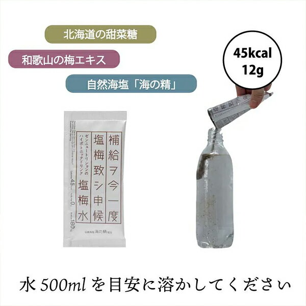ZEN ゼン 登山 雪山 スポーツ 天然素材 熱中症・足つり防止 メール便対応可●塩梅水...