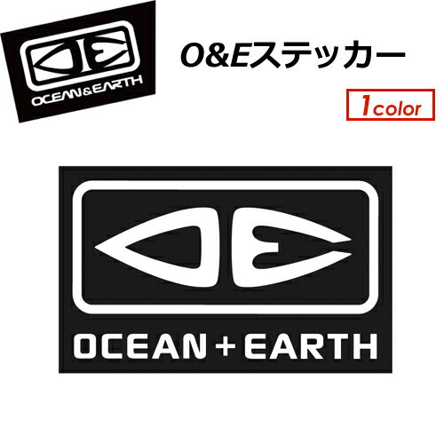 OCEAN&EARTH オーシャンアンドアース ステッカー メール便対応可●O&Eステッカー ブラック 1