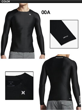 あす楽 Hurley ハーレー インナー ラッシュガード 長袖 17su●HURLEY PRO COMPRESSION TOP MRG0001070