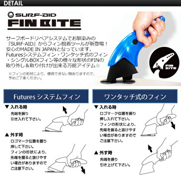 送料無料 サーフィン FCS2 FCSII フィン FUTUREFINS フューチャーフィン 取り付け 取り外し 便利,メール便対応●SURF-AID FIN BITE フィンバイト