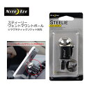 あす楽 送料無料 NITE IZE ナイトアイズ スマホ 携帯 ホルダー●STEELIE VENT MOUNT BALL スティーリー ベントマウントボール