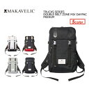 送料無料 MAKAVELIC マキャベリック バックパック リュック コーデュラ CORDURA●TRUCKS DOUBLE BELT ZONE MIX DAYPAC MEDIUM