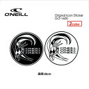 O'neill オニール ステッカー メール便対応可●O'neill Orignal Icon Sticker シールタイプ 直径18cm GO-1600