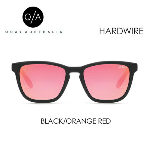 あす楽 QUAY AUSTRALIA キー オーストラリア サングラス アイウェアー,sale●HARDWIRE BLACK/ORANGE RED