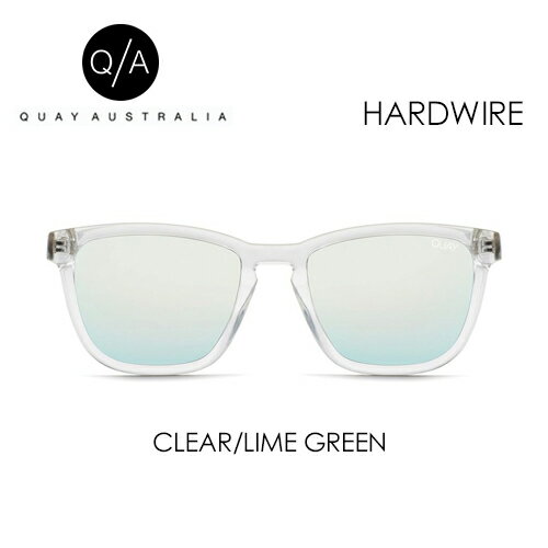 あす楽 QUAY AUSTRALIA キー オーストラリア サングラス アイウェアー,sale●HARDWIRE CLEAR/LIME GREEN