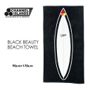 あす楽 CHANNEL ISLANDS AL MERRICK アルメリック ビーチタオル●BLACK BEAUTY BEACH TOWEL