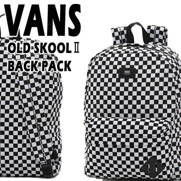 VANS/バンズ ヴァンズ OLD SKOOL 2 BACKPACK CHECKER BLACK/WHITE CHECK 鞄 リュック バックパック チェッカー柄