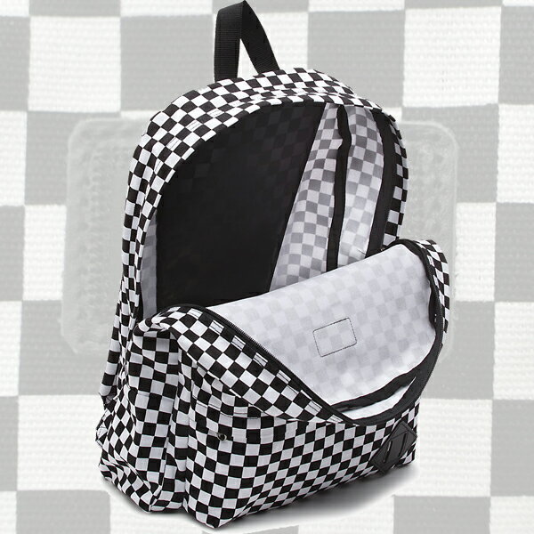 値下げしました！VANS/バンズ ヴァンズ OLD SKOOL 2 BACKPACK CHECKER BLACK/WHITE CHECK 鞄 リュック バックパック チェッカー柄