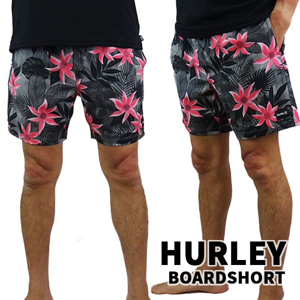 HURLEY サーフパンツ 海パン CANNONBALL VOLLEY 17 STONE GREY BOARDSHORTS ハーレー 男性用 サーフパンツ ボードショーツ 水陸両用 サーフトランクス 海水パンツ メンズ 水着 メール便対応 返品 キャンセル不可