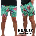 HURLEY サーフパンツ 海パン CANNONBALL VOLLEY 17 TROPICAL MIST BOARDSHORTS ハーレー 男性用 サーフパンツ ボードショーツ 水陸両用 サーフトランクス 海水パンツ メンズ 水着 メール便対応 返品 キャンセル不可